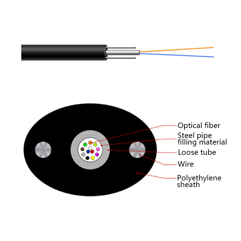 Cavo ottico domestico normale FTTH Micro cavo soffiato ad aria GYXTPY